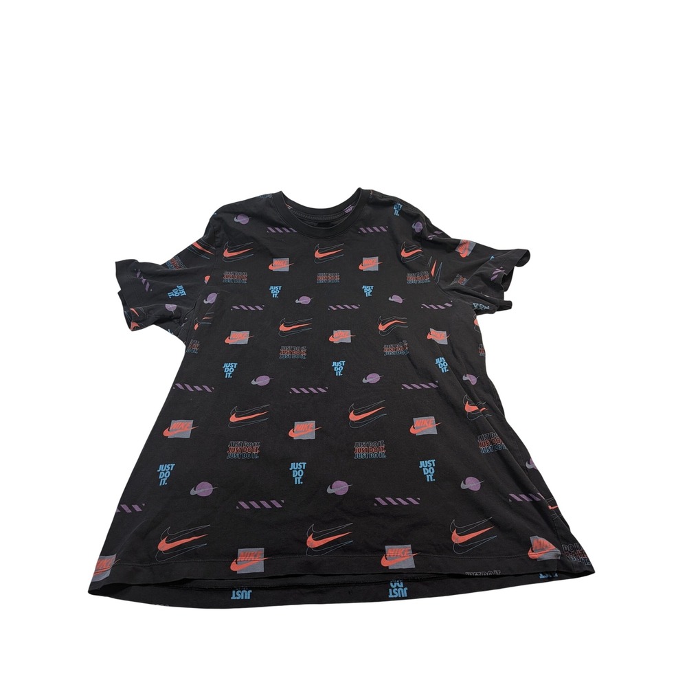 Nike Mens The Nike Tee XL Black Just Do It All Over Print DB6176-010